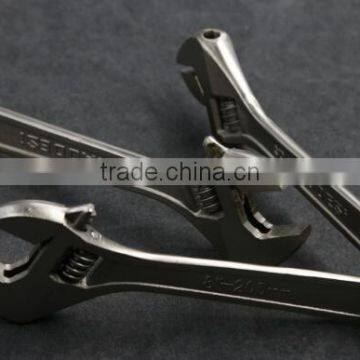 Wide Mouth Tube Live Nickel plated Spanner Wrench Adjustable Spanner Nut Wrench Pipe Wrench