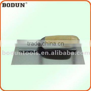 G1012 PT-5728 stainless steel plaster trowel with wooden handle