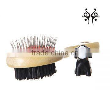 Wooden Handle Double-Sided Pet Brush Dog Brush For Pet Grooming photo-5