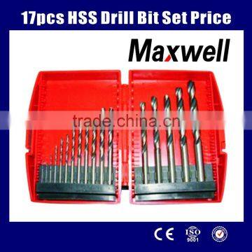 17pcs HSS Drill Bit Set Price