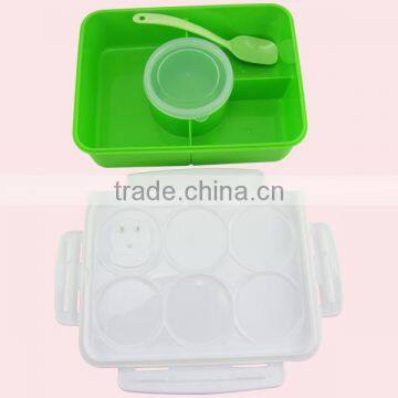 Hot Sell Plastic 4 Compartment Japanese Bento Box photo-2