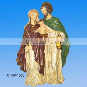 polyresin holy family figurines for home decoration