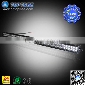 288w 50 inch led light bar 12v 24v super led light bar 4x4 off road lights