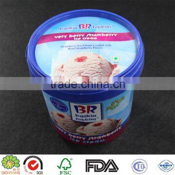 16 oz Disposable Plastic Ice Cream Container With Lid photo-3