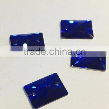 Rectangle Shape Flat Back Crystal Sew on Stone Loose Rhinestone for Jewelry Accessories photo-2