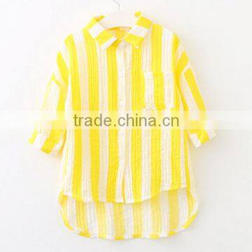 2017 Girls Bright Colour Vertical Stripe Fashion Saree Blouse photo-2