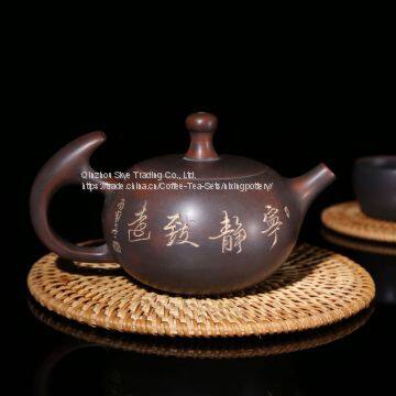 Large Capacity Purple Clay Pot Pure Handmade Maestro Kungfu Tea Pot Chinese Qinzhou Nixing Pottery photo-2