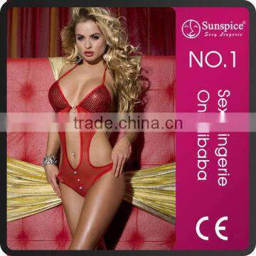 Sunspice hot sale lingerie manufacturer quality guarantee sexy red teddy lingerie