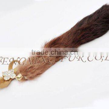 CX-R-40A Dip Dyeing Rabbit Fur Key Ring photo-3