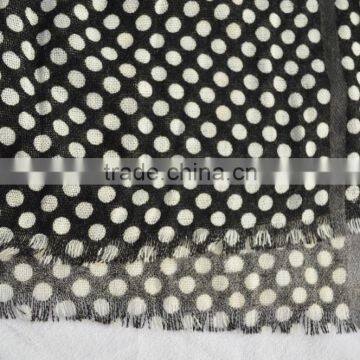 Fashion Top Popular Ladies Printed Dot Acrylic Mixed Cashmere Shawl for Winter photo-2