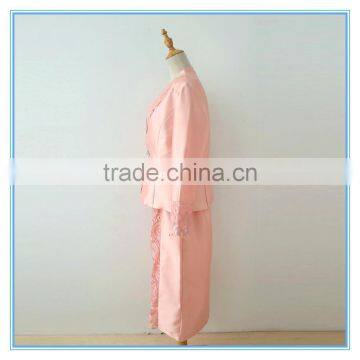 Modern Ladies Handmade Suits Pink Embroidery Women Anarkali Suit photo-3