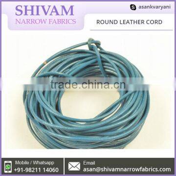 Round Leather Cords Manufacture In India photo-2