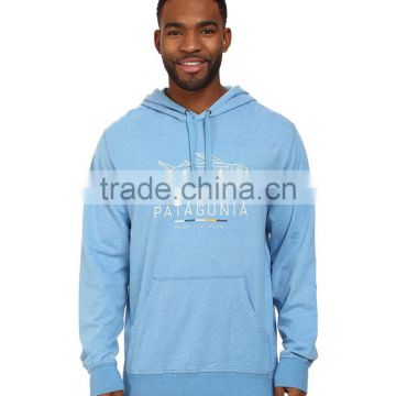 Mens blue lightweight light up fitness hoodie