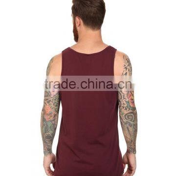 Mens Plain 92% Nylon 8% Spandex Tank Tops Wholesale photo-3