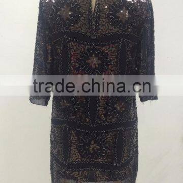 Lady's Chiffion Bead Dress Design photo-3