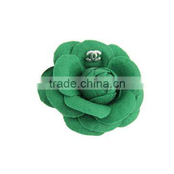 Fashion Make Fabric Flower Bulk Brooch,FabricCamellia Brooches,Girls Party Hairbow