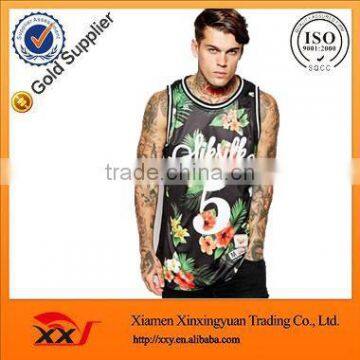 custom print tank top floral wholesale men tank tops muscle tank tops