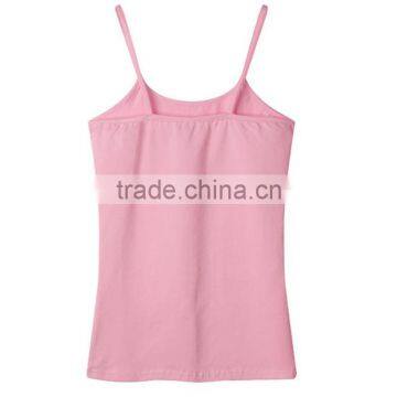 High Quality Various Color Cotton/spandex Spaghetti Strap Women White Tank Top photo-2