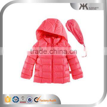 Kid Girls Cotton Quilted thick Winter Goose Down Jacket