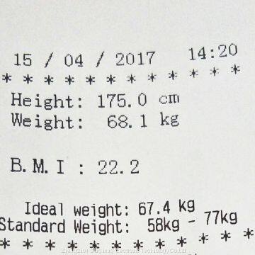 DHM-16 Foldable Ultrasonic Digital Height and Weight Scale With Coin and Print photo-5