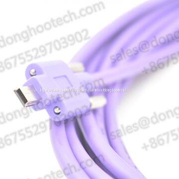 USB2.0 Data Cable Drag Chain Shield? USB Camera cable with M2? Screw Locking