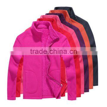 custom windbreaker cheap fleece jacket for women