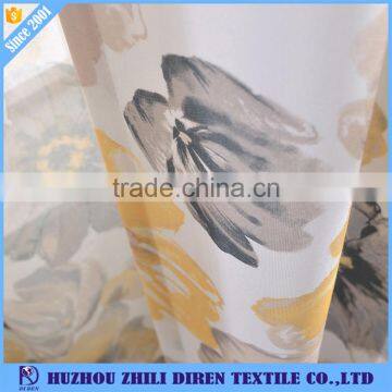 Cheap Floral Printed Oriental Curtains Fabric