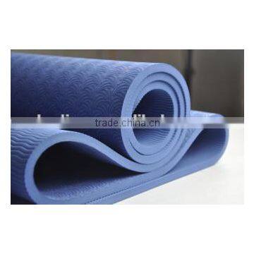 wholesale non slip eco double layers/ single layer TPE yoga mat