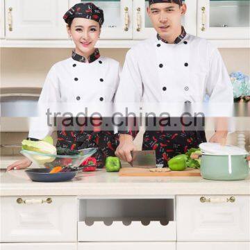 Juqian 2016 Custom Fashion Design Hotel Workwear White Executive Chef Uniform photo-5
