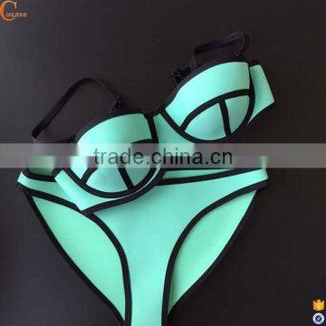 Mixed color black green xxx sex china neoprene crochet bikini girl photos
