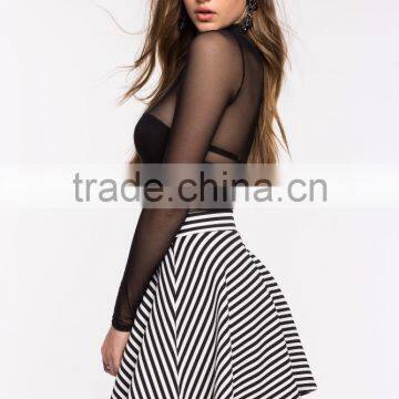 Classic High Waist Finished Edges Mini Skirt Fashion Women Umbrella Skirt 2016 photo-5