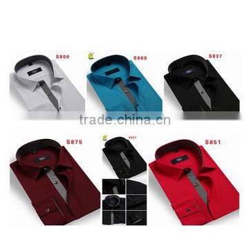 Men's Fashion Casucal Short Sleeve Cotton Denim Shirt 2015 Spring Summer photo-6