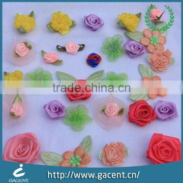 Garment Accessories Double Face Color Polyester Satin Ribbon Bow photo-3