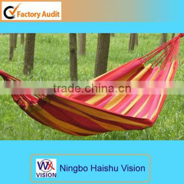 Outdoor Portable Fabric Hammock Stripe Hammock Canvas Hammock