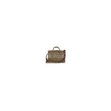 Durable Brown Womens Leather Travel Bag Custom With Lizard - Embossed