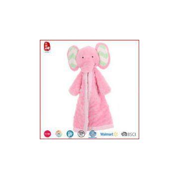 Baby Bib With Long Body Pink Elephant