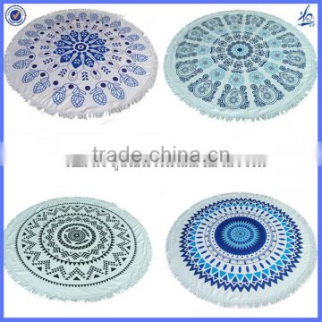 2017 Newest large round beach towels for promotion