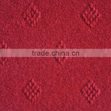 Non-woven velour jacquard exhibition carpet for living room or stair