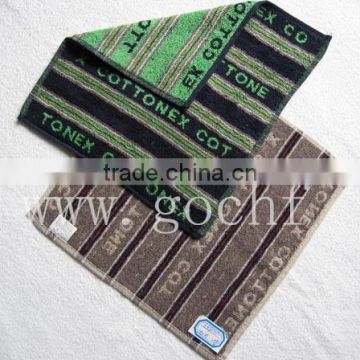 Yarn dyed jacquard facecloth 100% cotton face flannel