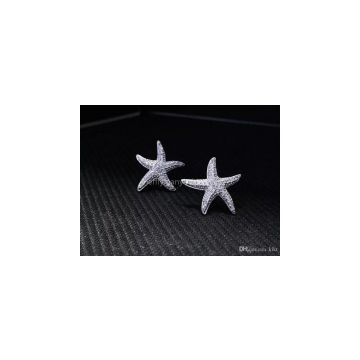 NEFFLY 925SILVER NEW ARRIVAL APM Starfish ear stud FREE SHIPPING