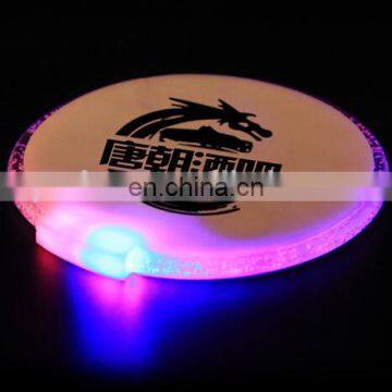95*22mm Good Quality 3*AAA Battery Coaster Led Flashing Bottle Pads photo-6