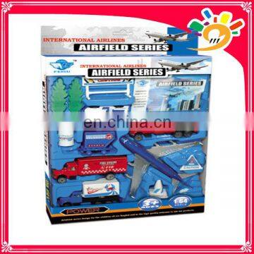 wholesale toys china die-cast airport play set pull back plane