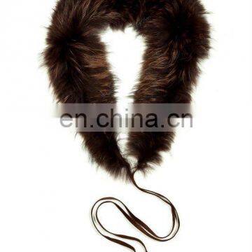 Raccoon Dog Fur Shawl Collar Scarf STY.NO.3125