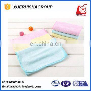 bamboo fiber material towel for kids use plain color