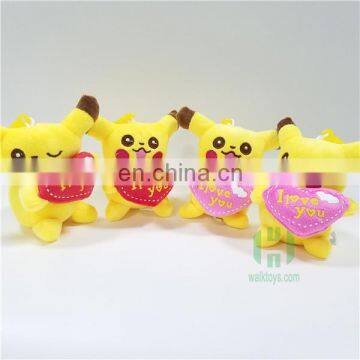 HI CE new arrival movie character Valentine's gift pikachu plush toy,cartoon character stuffed plush doll for kids