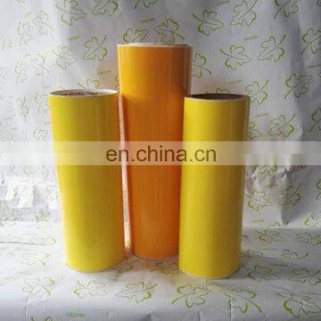 Processing Customized Multi Specifications Yellow PVC Roll Self-adhesive Sticker photo-2