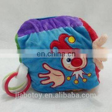 Educational Toys Baby Stuffe Toys Four Blocks Clown Bell Inside Plush Toys