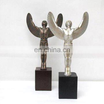 2017 Hot Sale Nude Male Silver/Bronze Angel Statue for sports