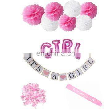 baby shower party decoration set for girl