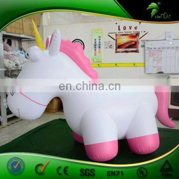 1.5m Small Bouncing Pink Inflatable Unicorn Cute Toys Pink Animal Horse